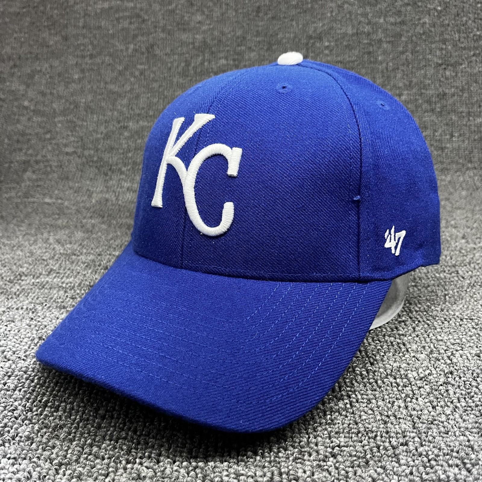 ’47 Brand Kansas City Royals Strapback Dad Hat Blue One Size MLB