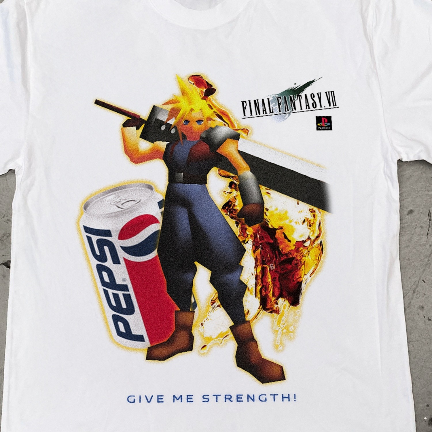 90s Nostalgia “Final Fantasy x Pepsi Cola” T-Shirt S-5XL
