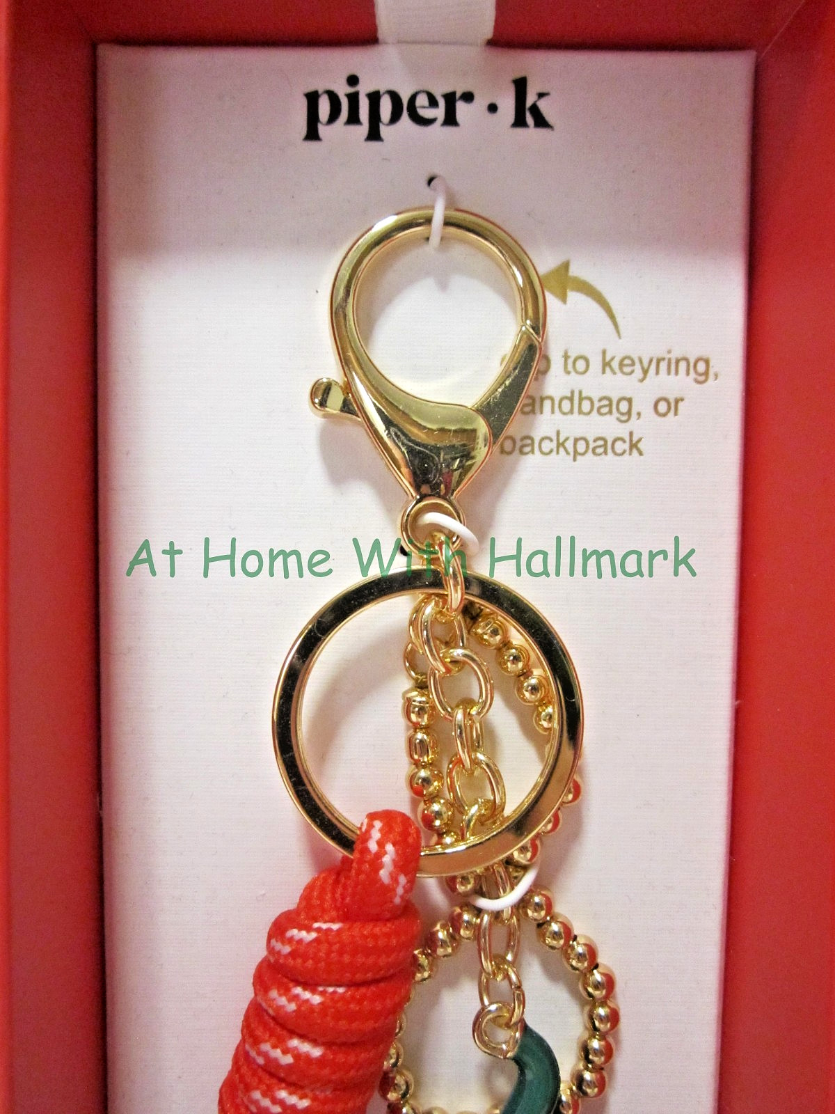 Piper K Picante Spicy Key Chain & Bag Charm With Chili Pepper NIB B58