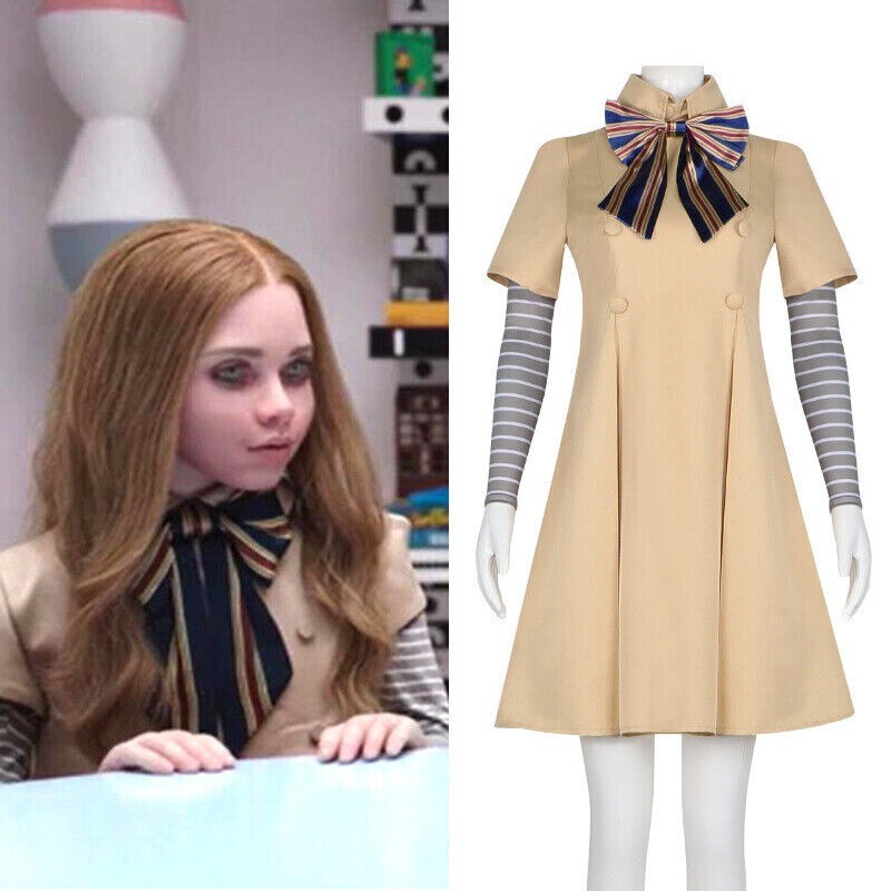 Megan Coswear Film Women’s Main Dress Same Cosplay Dress Adult Children Dress