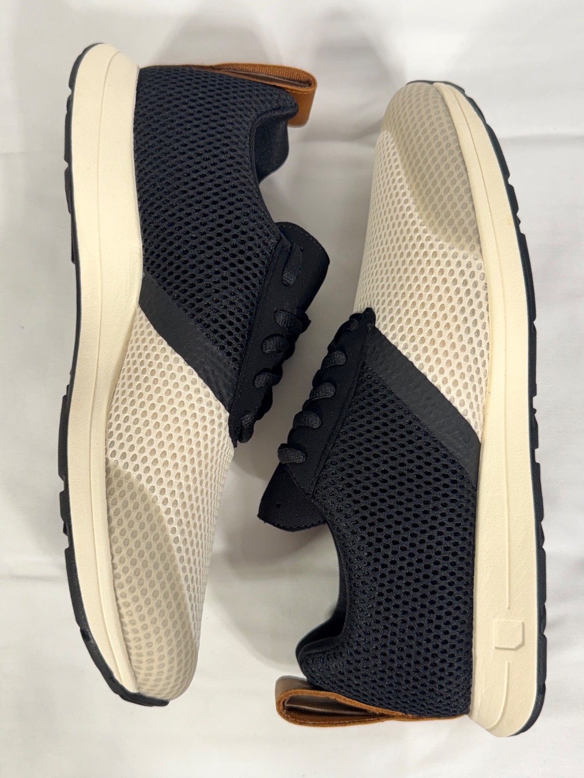 York Athletics The Henry Air Mesh Shoes Black Cream Size Men’s 8 Women’s 9.5 NEW