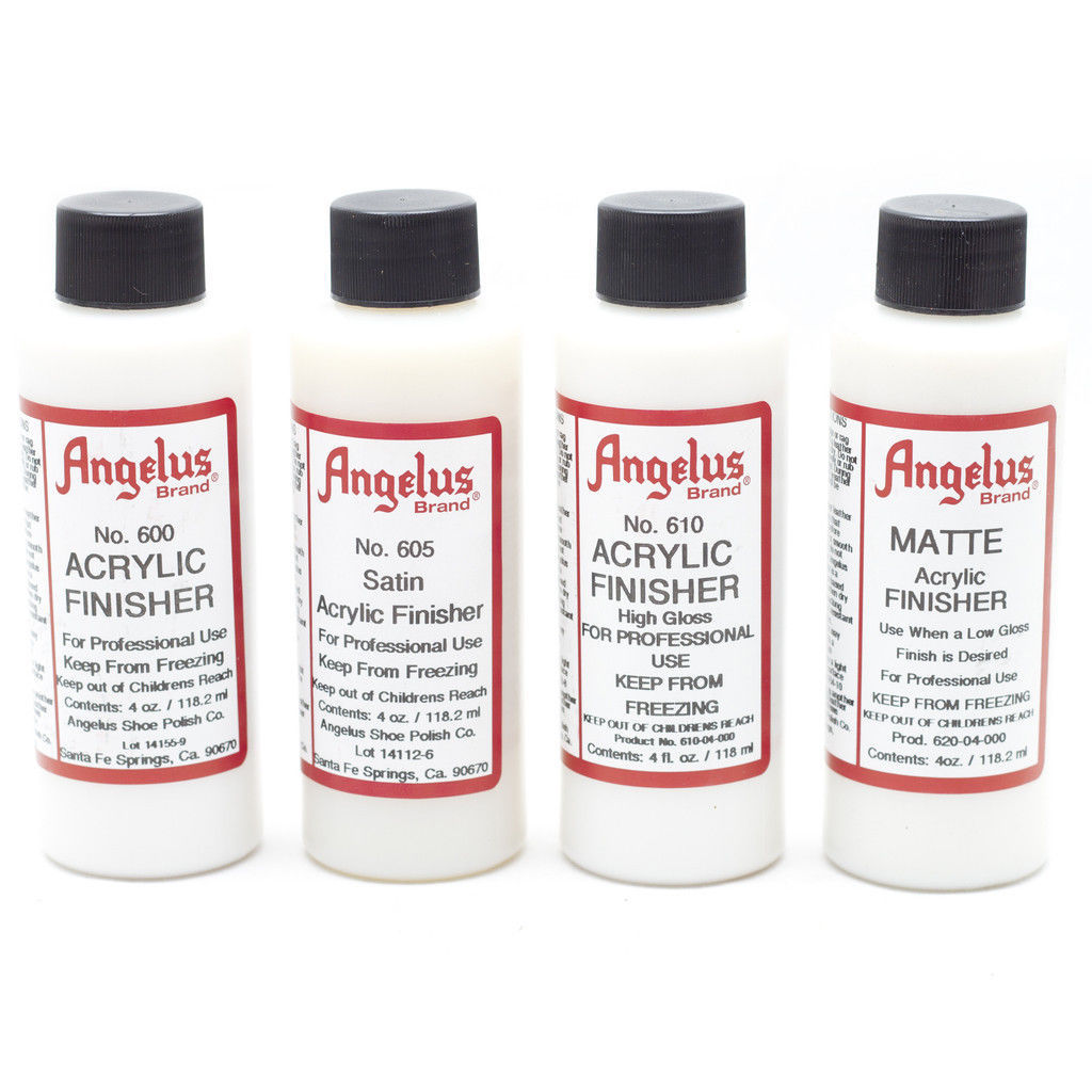 Angelus Brand Clear Acrylic Paint Finisher 600 605 610 615 620 – 4 oz