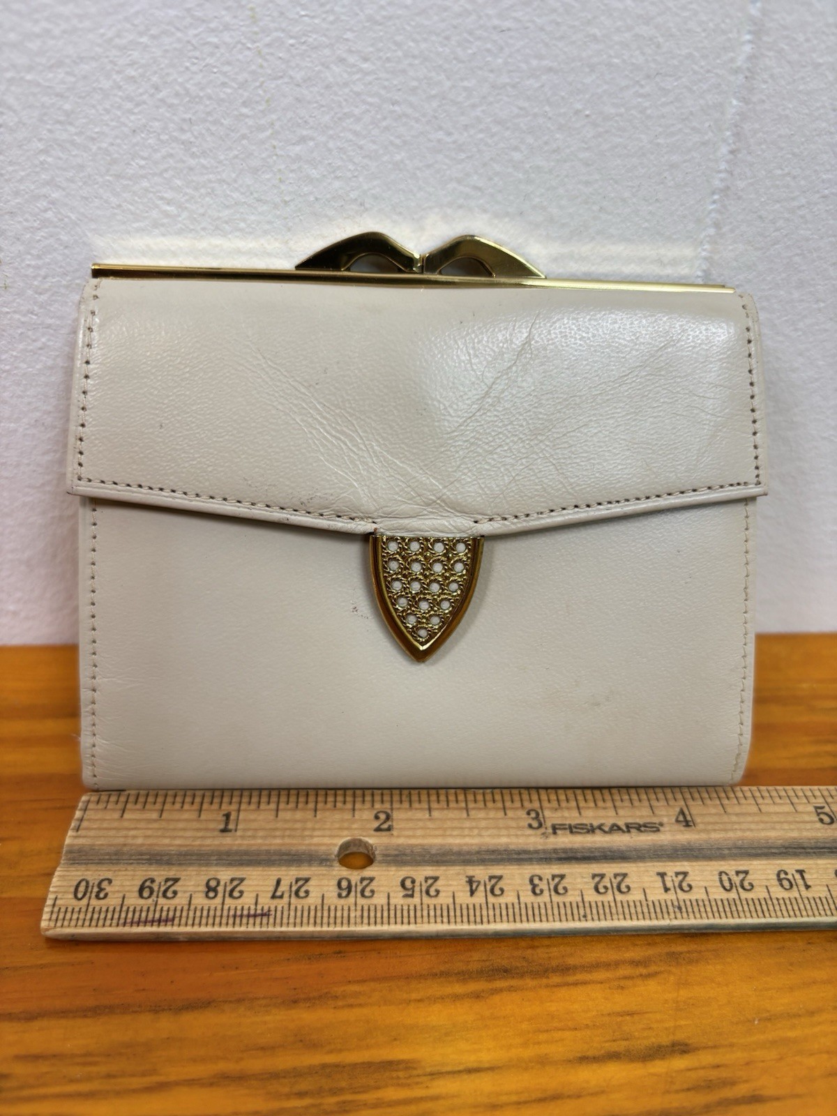 Vintage West Germany Lady Baxter Wallet Clasp Coin Pocket Leather Photo