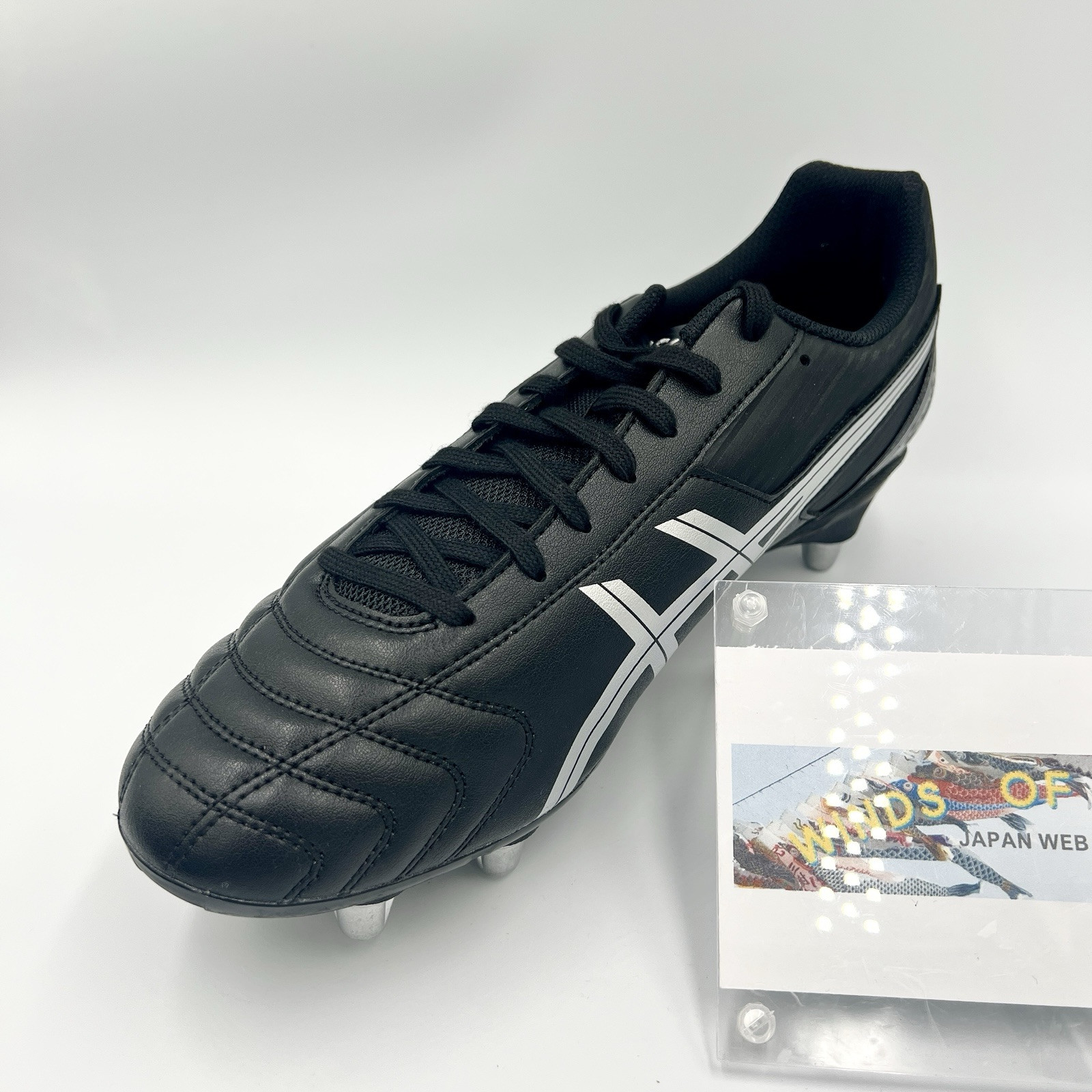 ASICS LETHAL TACKLE “WIDE” P507Y.003 Black Pure Silver Rugby Cleats US4-15