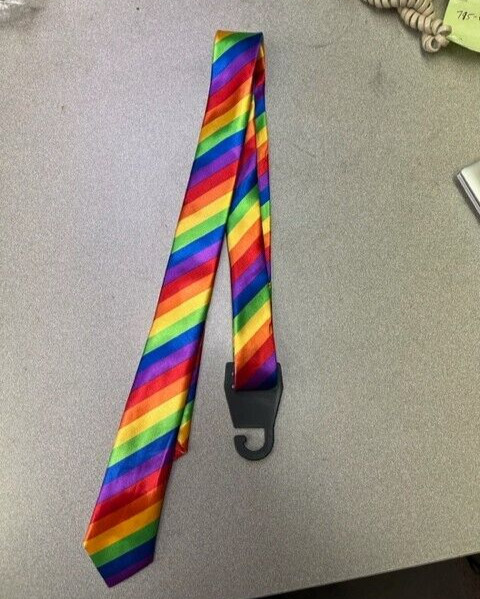 Gay Pride Rainbow Necktie Stripes Neck Tie LGBTQ