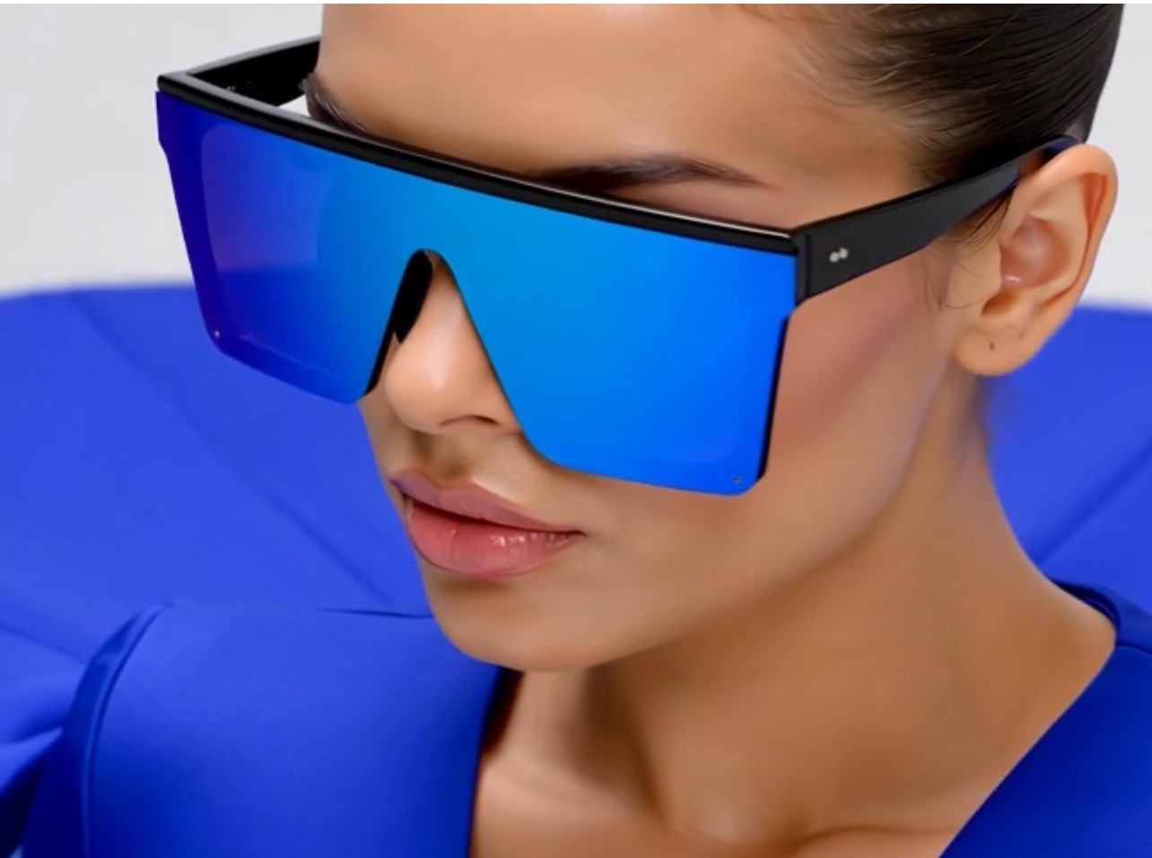 Women Men Sunglasses XL Oversized Luxury Hindsight Flat Top Square Designer New