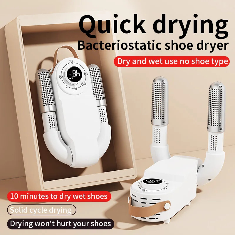 Shoe Dryer Electric Quick Dry Deodorizer Sterilizer Adjustable Timer Heater