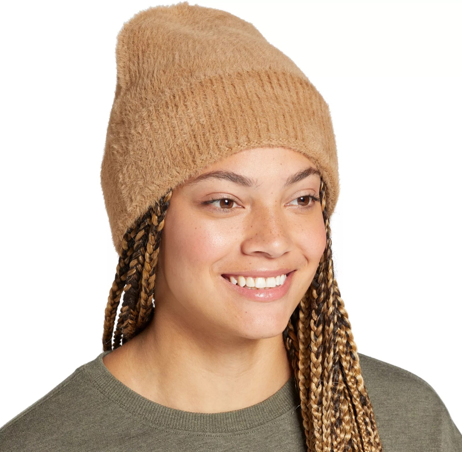 NWT Alpine Design Women’s Fluffy Beanie Winter Hat One Size Colors Black UA300