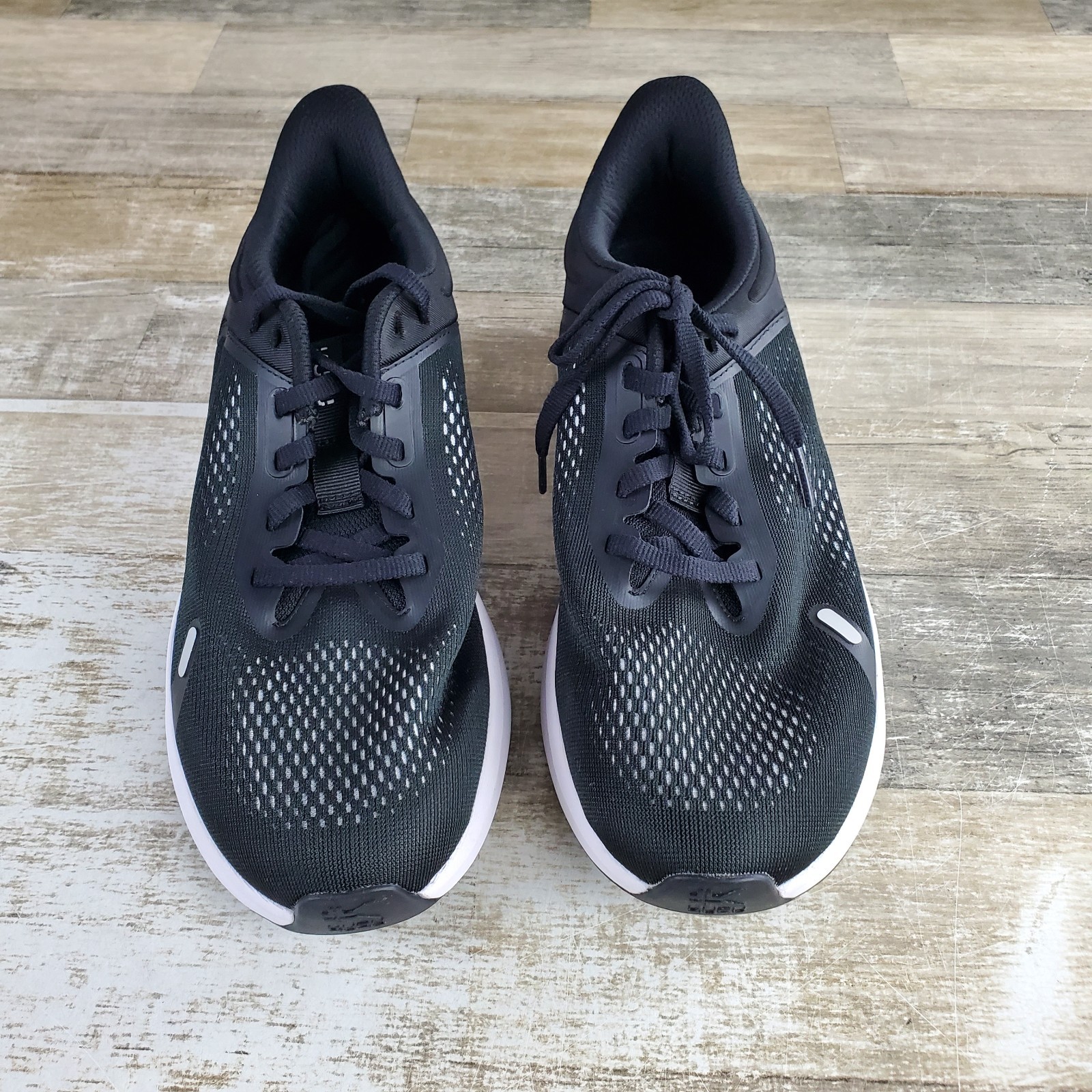KURU ATOM Fusion Womens Shoes Sz 10 M Running Jet Black Bright White Sneakers