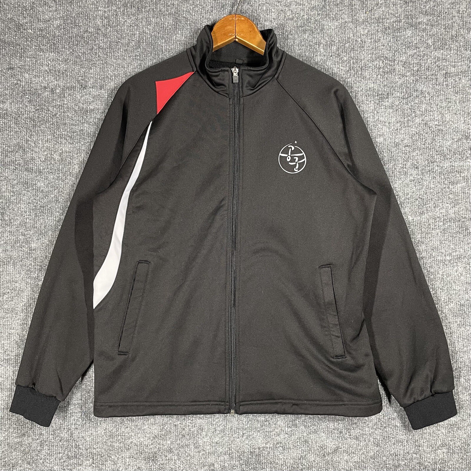 VINTAGE Republic of Korea Air Force Sweatshirt Jacket Medium South ROKAF Zip