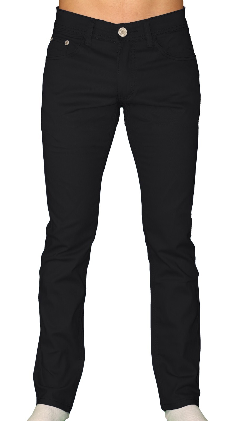 Chino Pants Men Khakis Skinny STRETCH SLIM FIT Flex Casual Cotton Trousers Slack