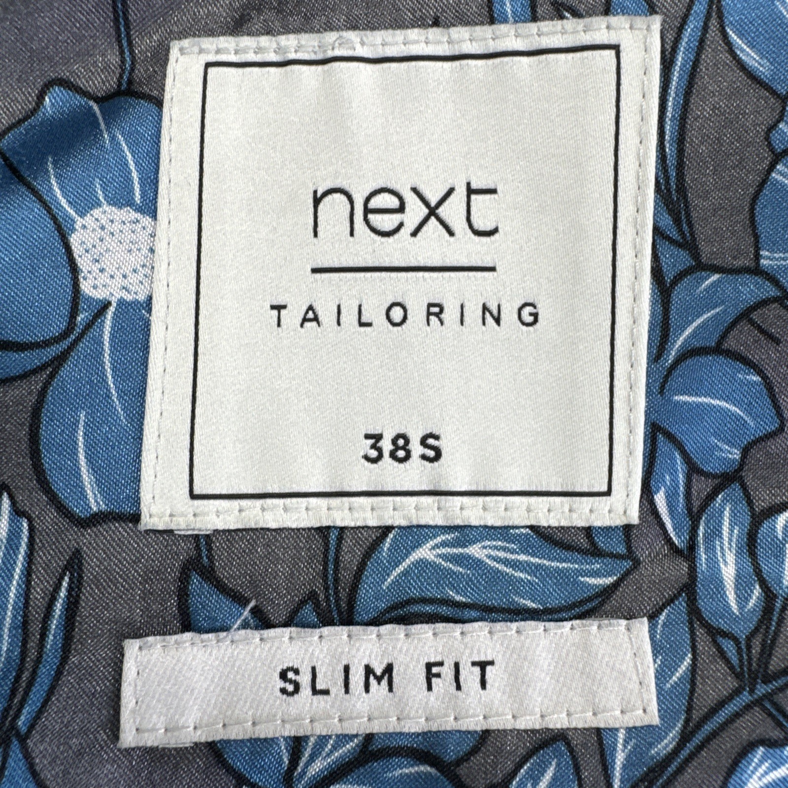 NEXT TAILORING Blue Slim Fit Modern Suit Jacket Blazer Chest 38 Short