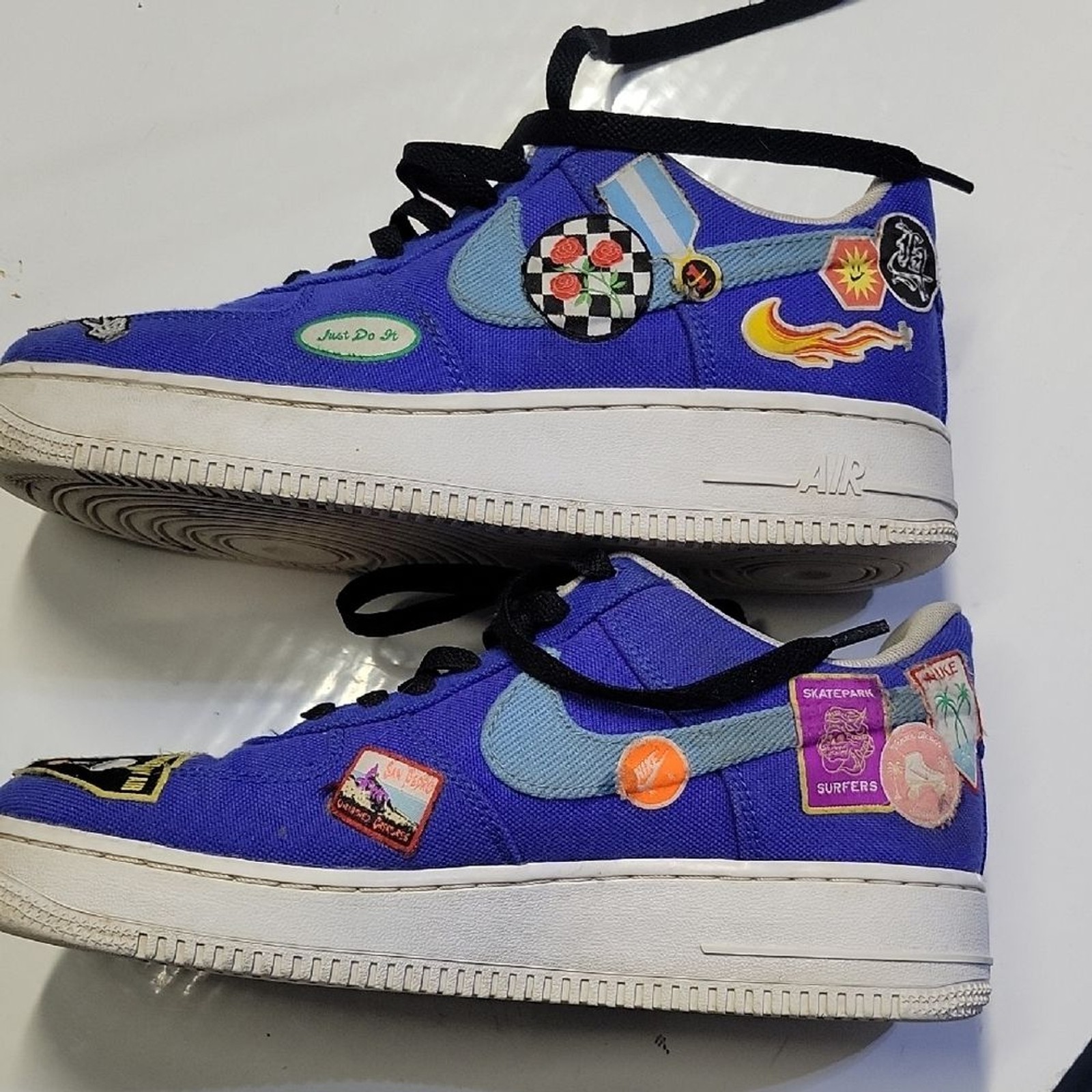 Nike Mens 6 Nike Air Force 1 Low ’07 PRM “Los Angeles Patched Up” Rare & Awesome