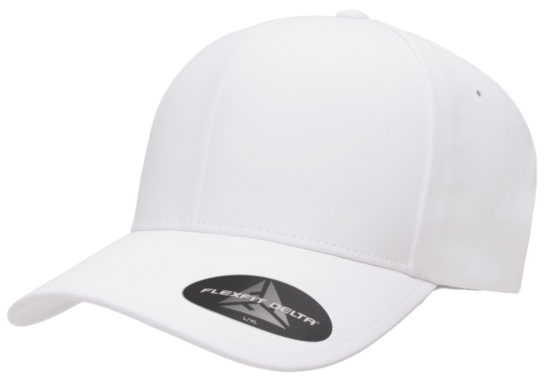 Flexfit Delta 180 Seamless Carbon Cap Fitted Baseball Hat Performance Blank