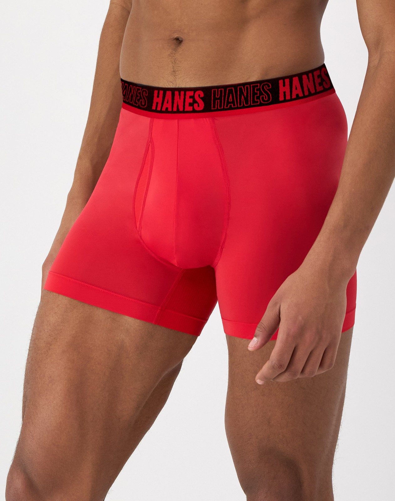 Hanes Moves Ultimate Men’s Anti-Chafe Trunk Underwear Total Support X-Temp