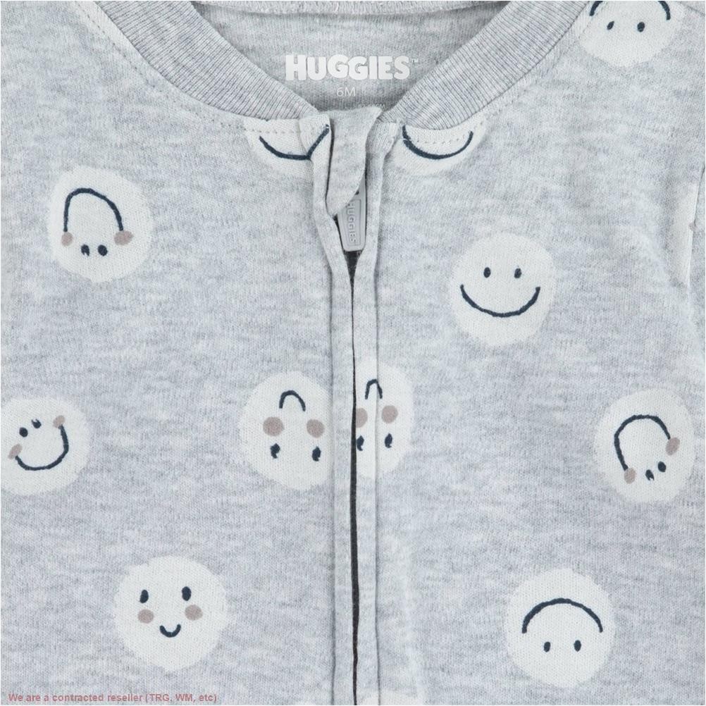 Huggies 2pk Uni Happy Face Organic Sleep N’ Play Gray/Blue 3M *SEE DEAL!!!*