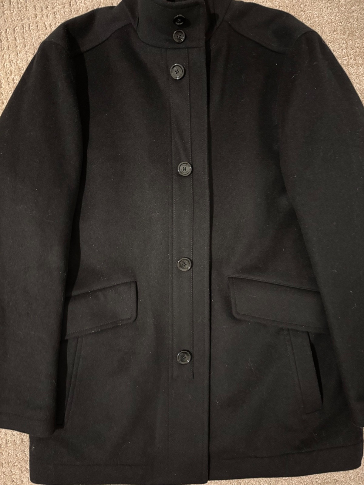 BOSS Coxtan wool-blend topcoat