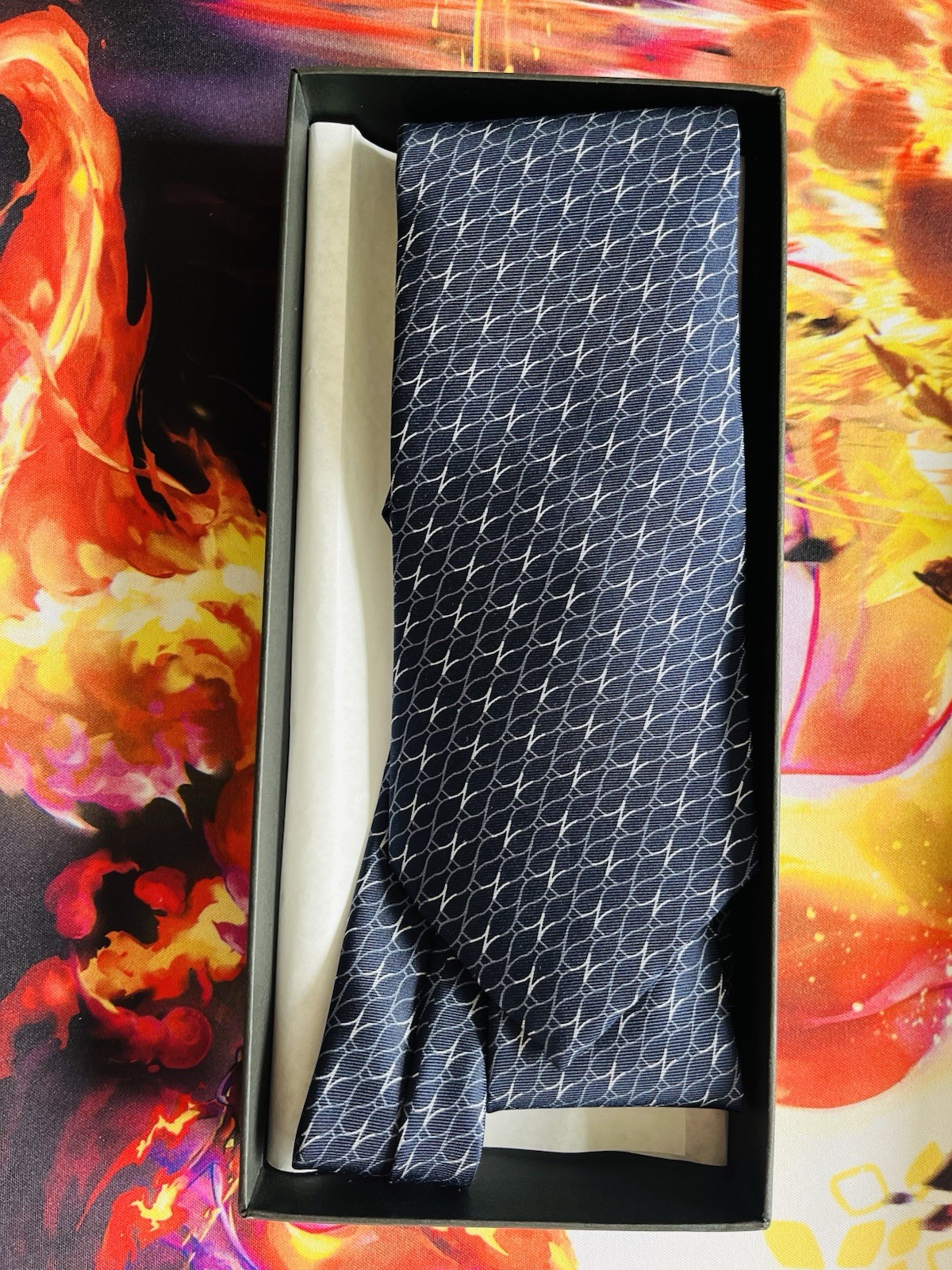 The National Assembly Of The Republic Of Korea Silk Blue Tie in The Box NM
