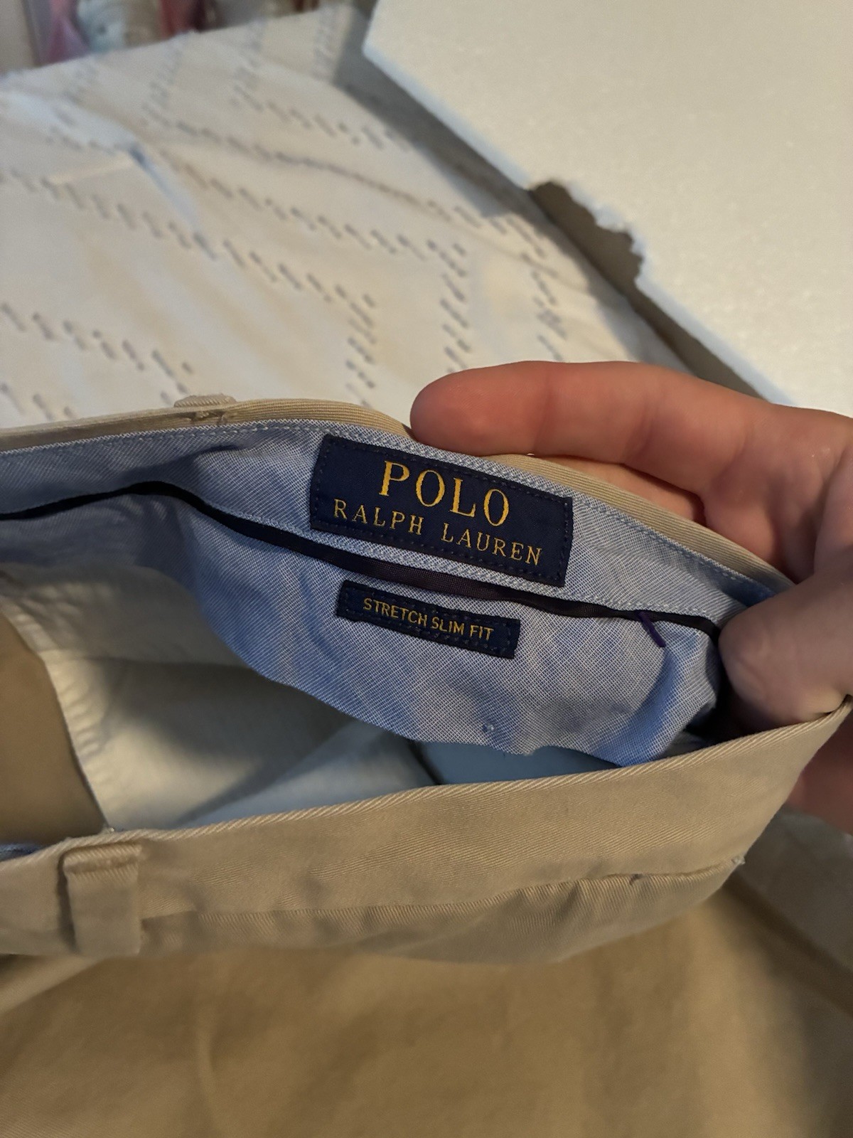 Polo Ralph Lauren Men’s Stretch Classic Fit Chino Pants Khaki 42×30 RN 41381