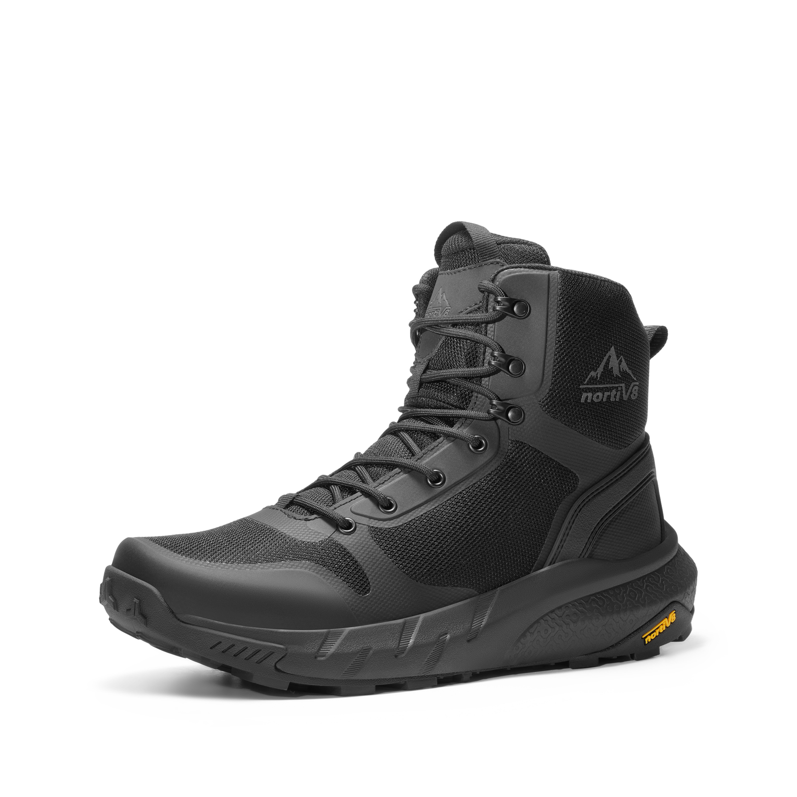 NORTIV 8 Men’s Military Tactical Boots Lightweight Side Zipper Motorcycle Boots