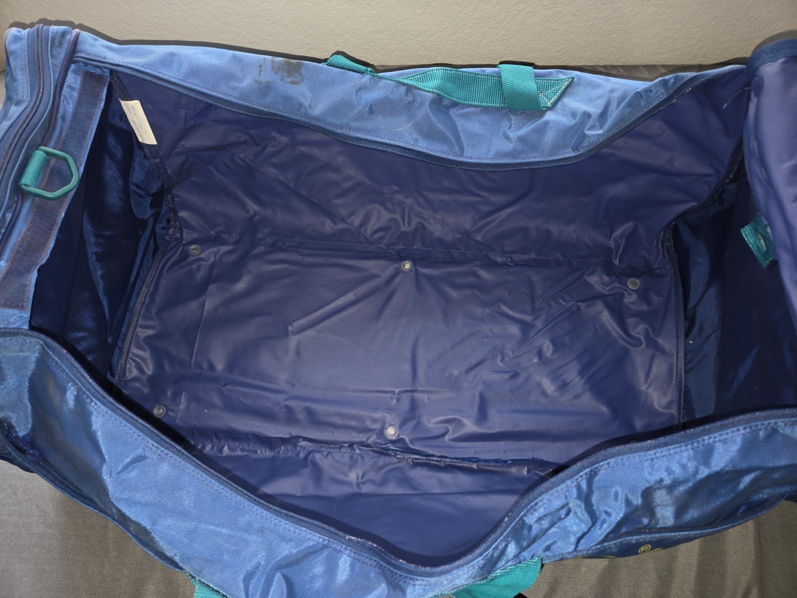 VTG 70s 80s Adidas Duffle Bag West Germany Made In Republic Of Korea 31″x13″x13″