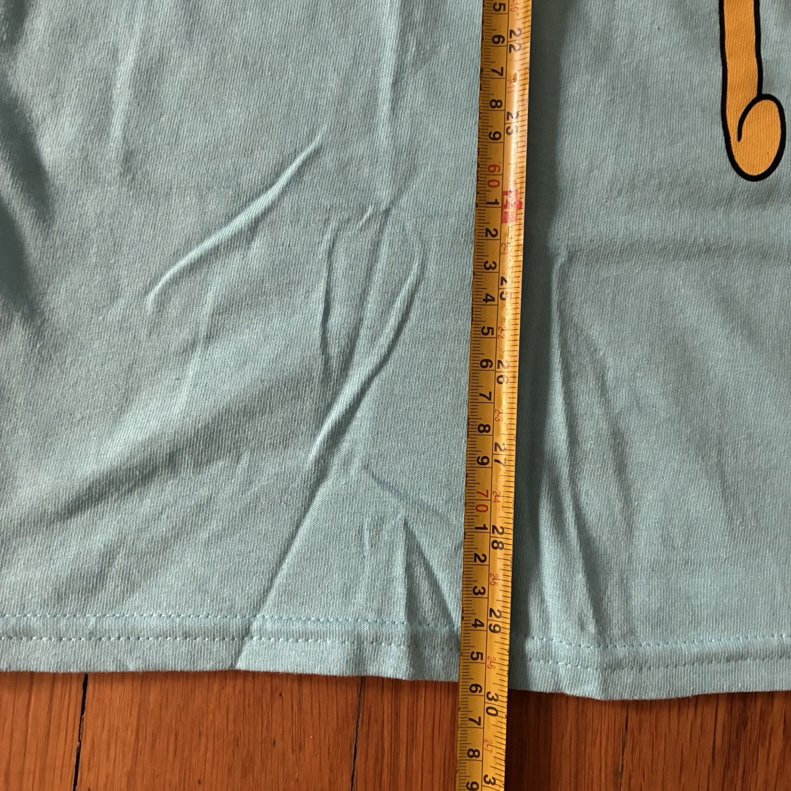 Adventure Time with Finn & Jake Men’s Blue Cartoon Graphic Tee T-Shirt Sz Large