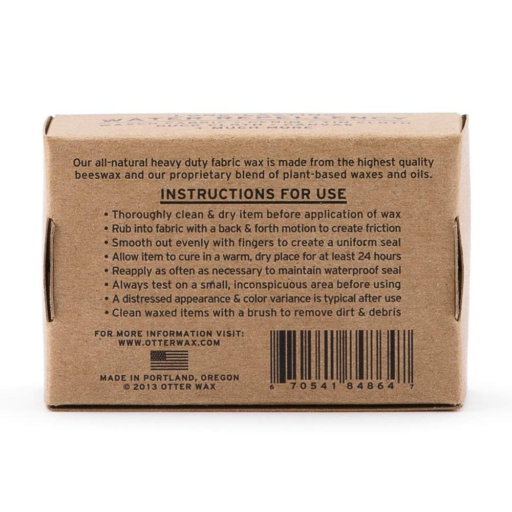 Fabric Wax Bar | Regular Bar | Durable Rain Protection | Made in the USA |