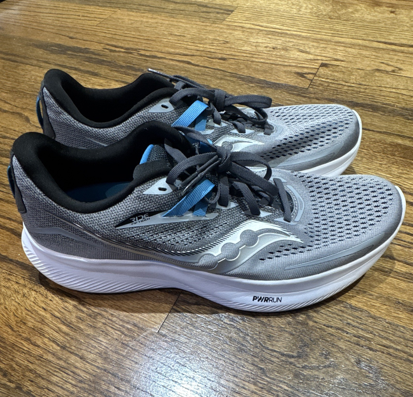 Saucony Ride 15 Alloy Topaz Men’s Lace-Up Low Top Mesh Sneaker