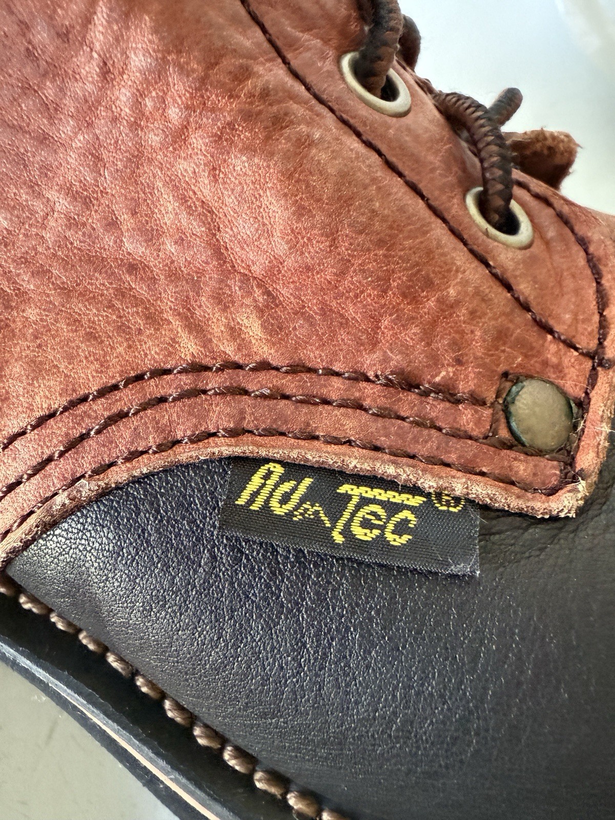 AdTec Women’s Two Tone Boots Oil Tanned Leather Weather Resistant # 2179 Sz 8.5