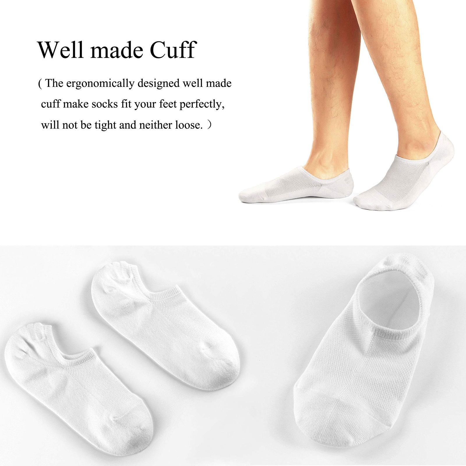 12× Cotton Bamboo Socks Summer Breathe Scoks Low Cut Sport Nonslip Men/Women USA