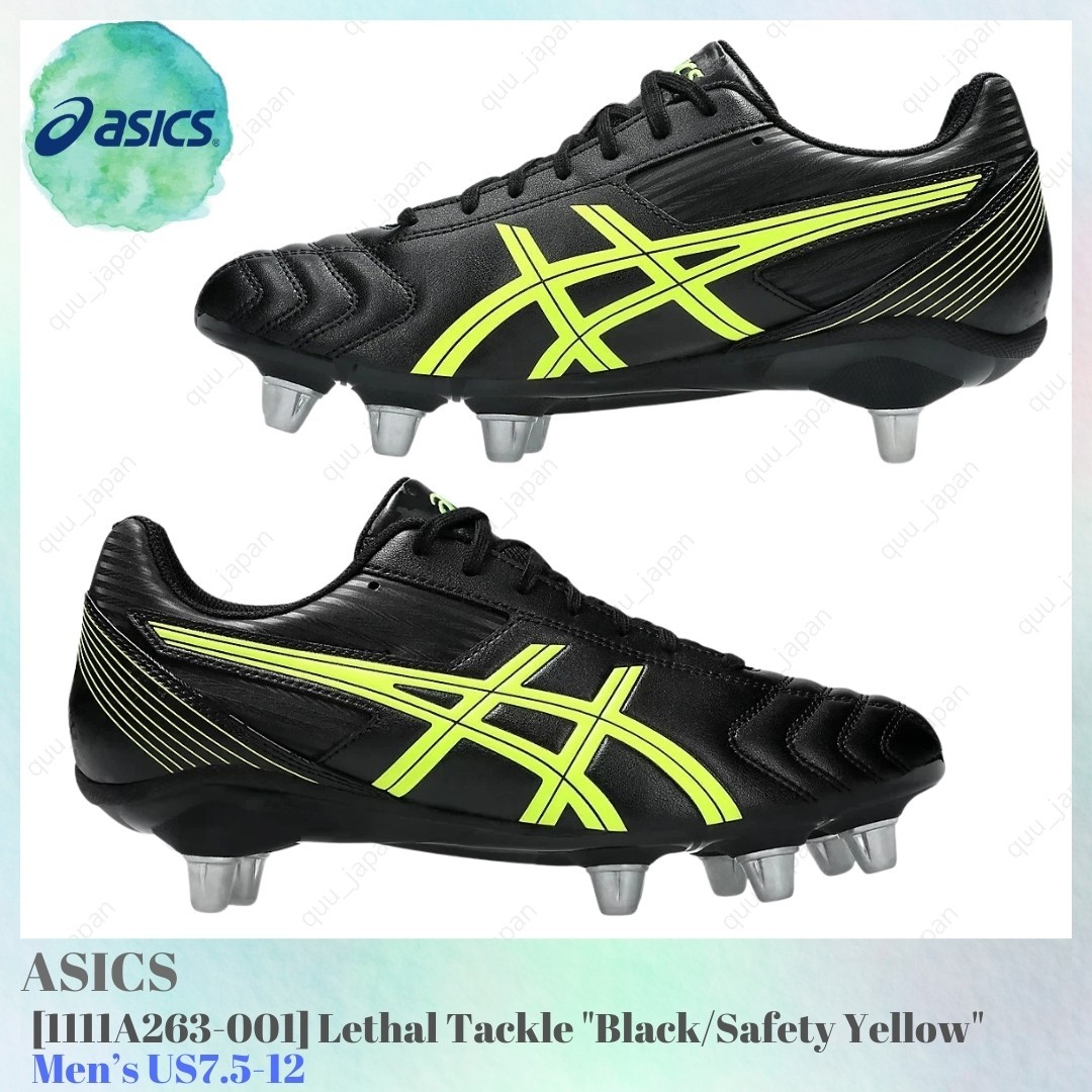 Asics Lethal Tackle Black Safety Yellow 1111A263-001 Men’s US7.5-12 NEW