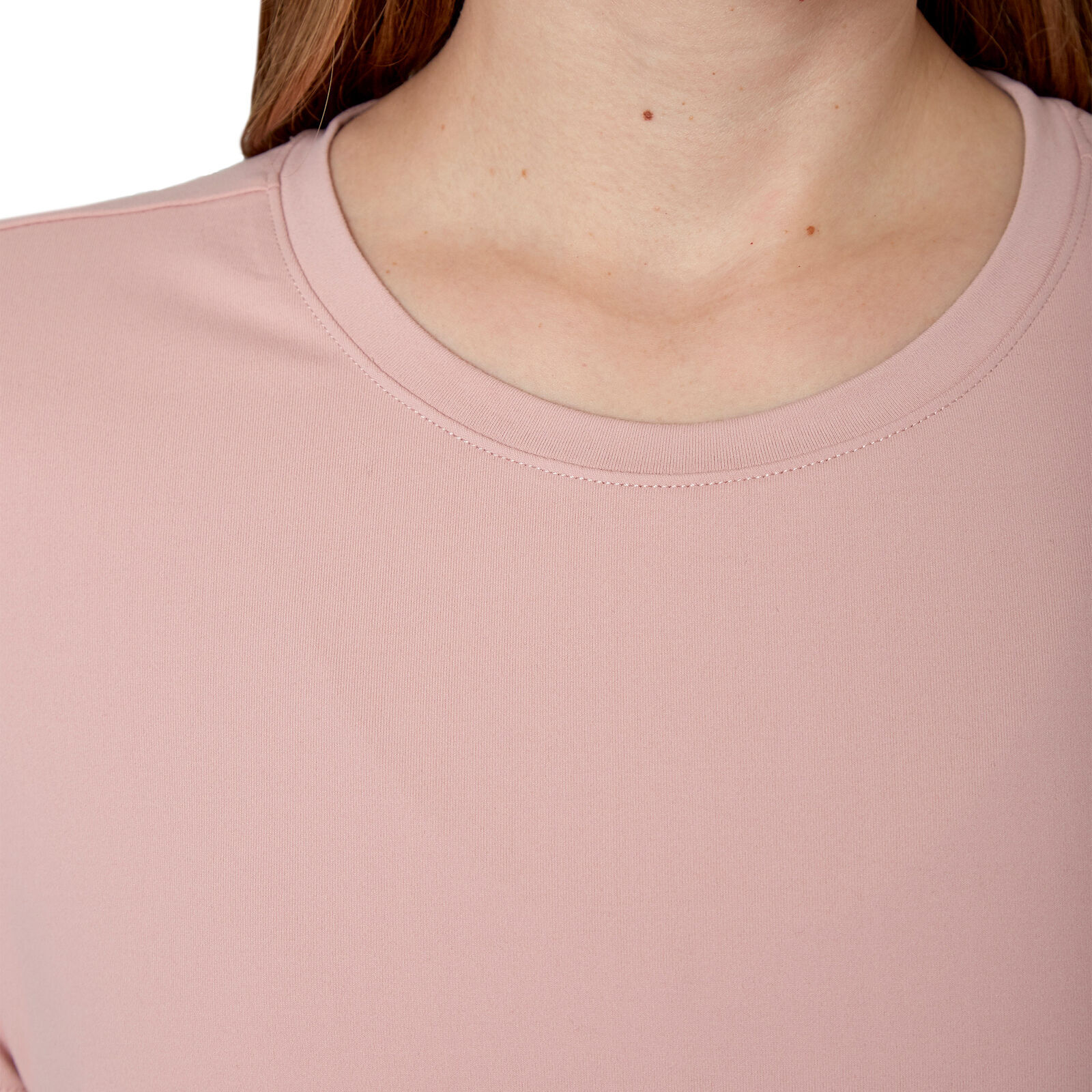 NWT MONDETTA 2 PK ELDERBERRY/MAUVE ROUND NECK SHORT SLEEVE ACTIVE TEE SZ S #C322