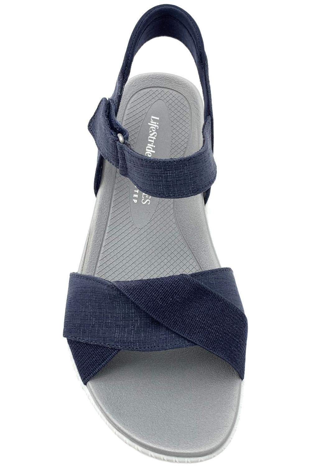 Bzees Women’s Lane Machine Washable Sandal Navy