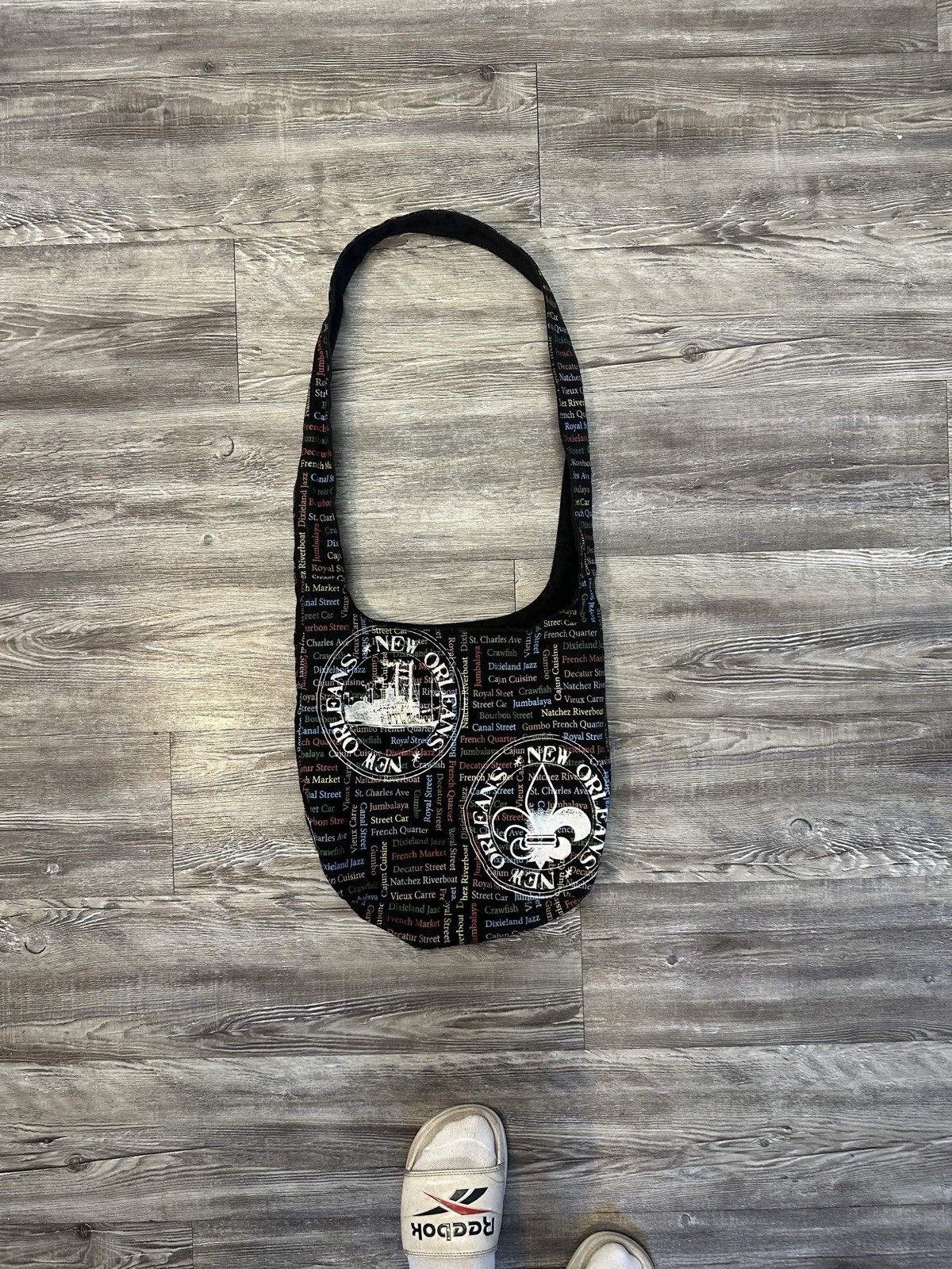 Cotton Sling New Orleans Souvenir Crossbody Bag Shoulder Bag