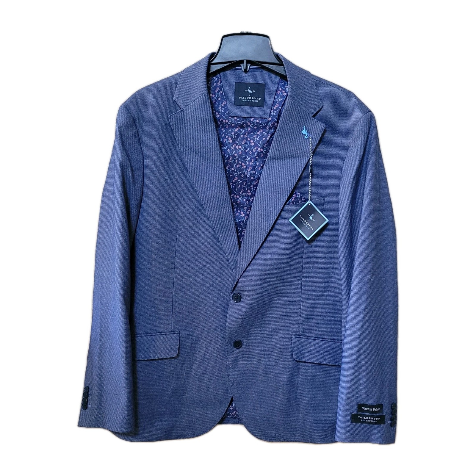 Tailorbyrd Sport Coat, Tailorbyrd True Blue Tonal Dobby Sport Coat, M24909J, 40R
