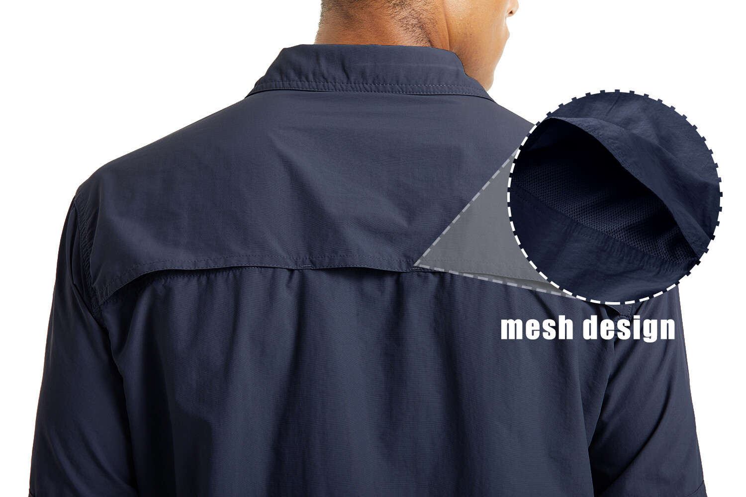 Men’s Long Sleeve Sun Protection Outdoor Atheletic Hiking Casual Work Team Shirt