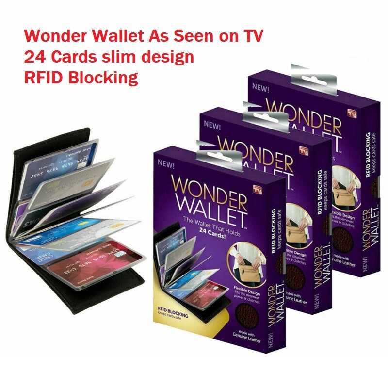 NEW Original Wonder Wallet Amazing Men Women Slim RFID Wallets As Seen on TV