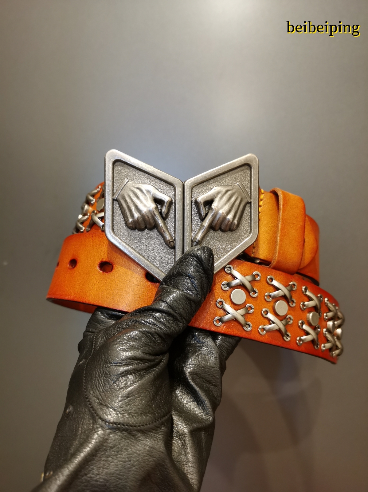 JoJo’s Bizarre Adventure SBR Belt Gyro Zeppeli Anime Cosplay Belt + Belt buckle