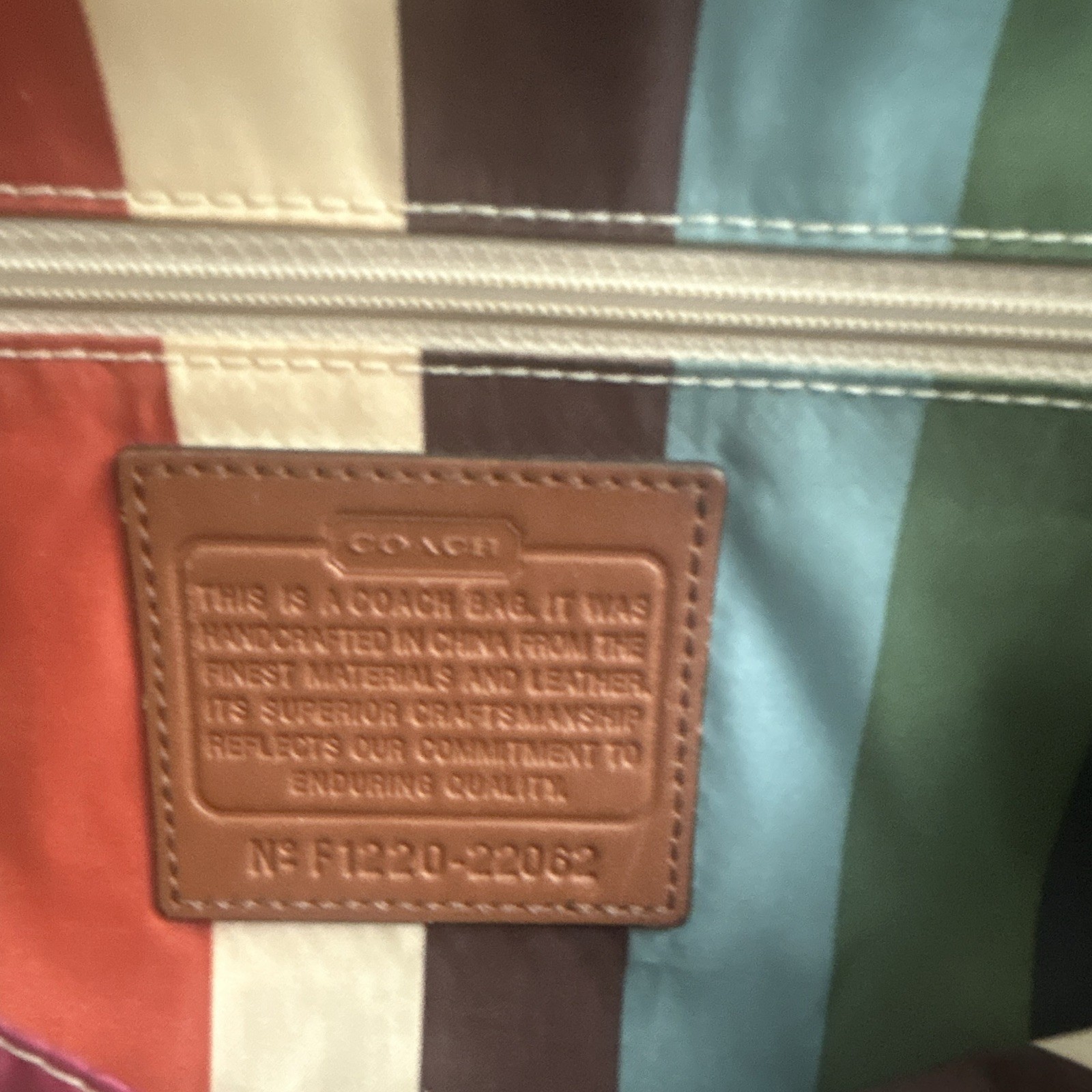 Coach Women’s Brown Legacy Satchel, Turnlock & Zip, Crossbody Strap, Charm