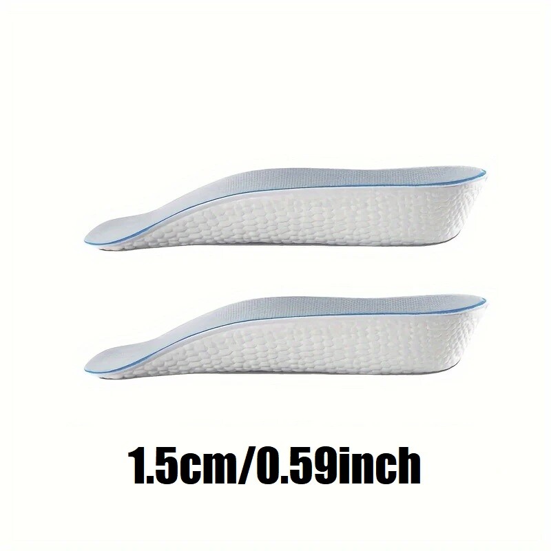 Unisex Boost Height-Increasing Insoles Comfortable Foot Support 0.6/1.0/1.4in