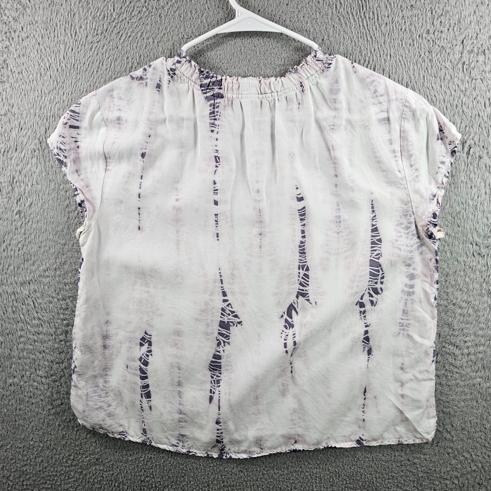 Cloth & Stone Anthropologie Top Women Medium Tie Dye Print Light Purple