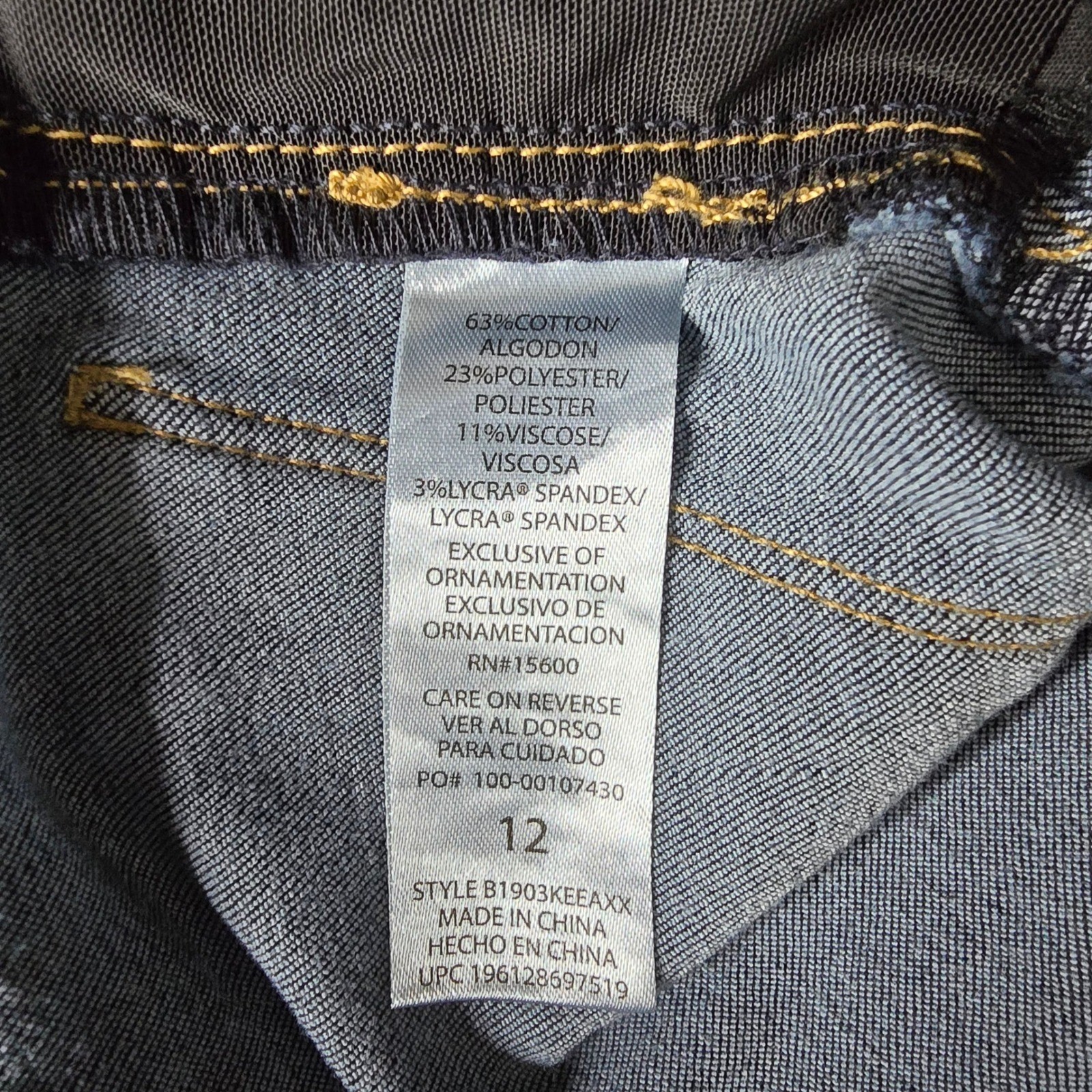 Democracy Womens Ab Technology Bootcut Jeans Dark Wash Blue Size 12 B1903KEEAXX