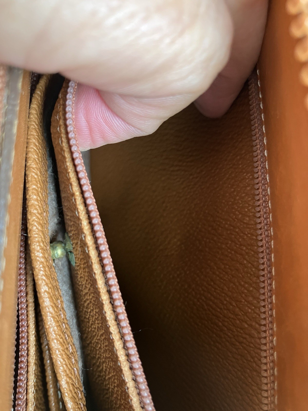 Dooney & Bourke All-Weather Leather Green/Brown Small Crossbody Zip Bag