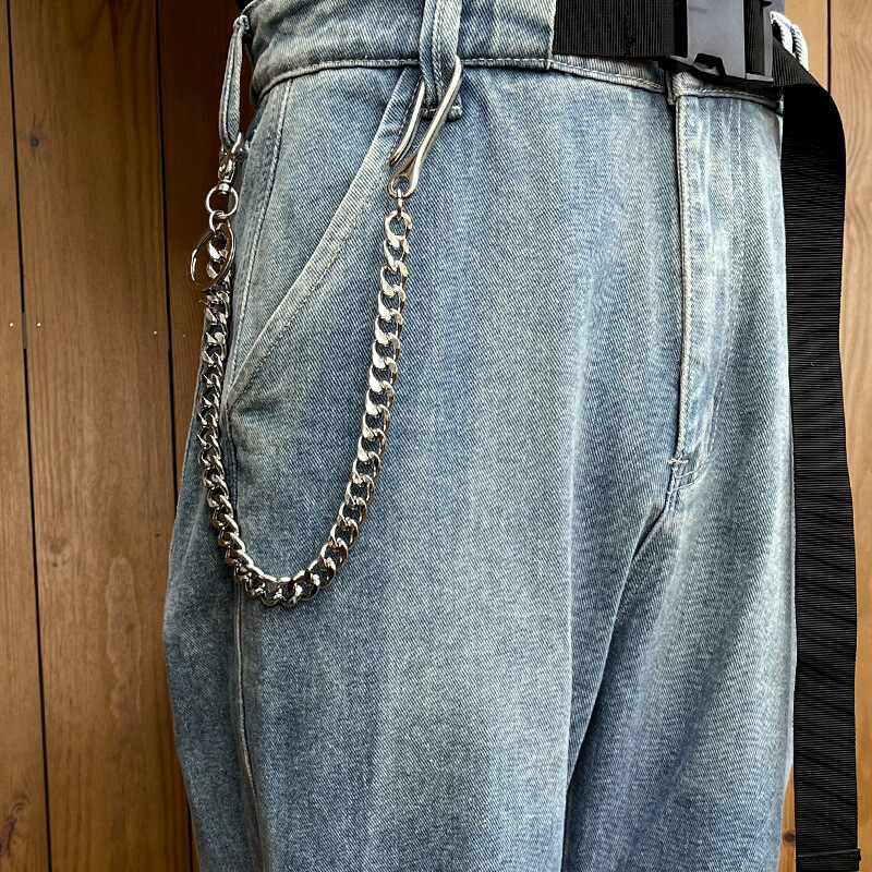 20″ Heavy Duty Chain with Locking Clasp Thick Biker Wallet Key Chain Trucker