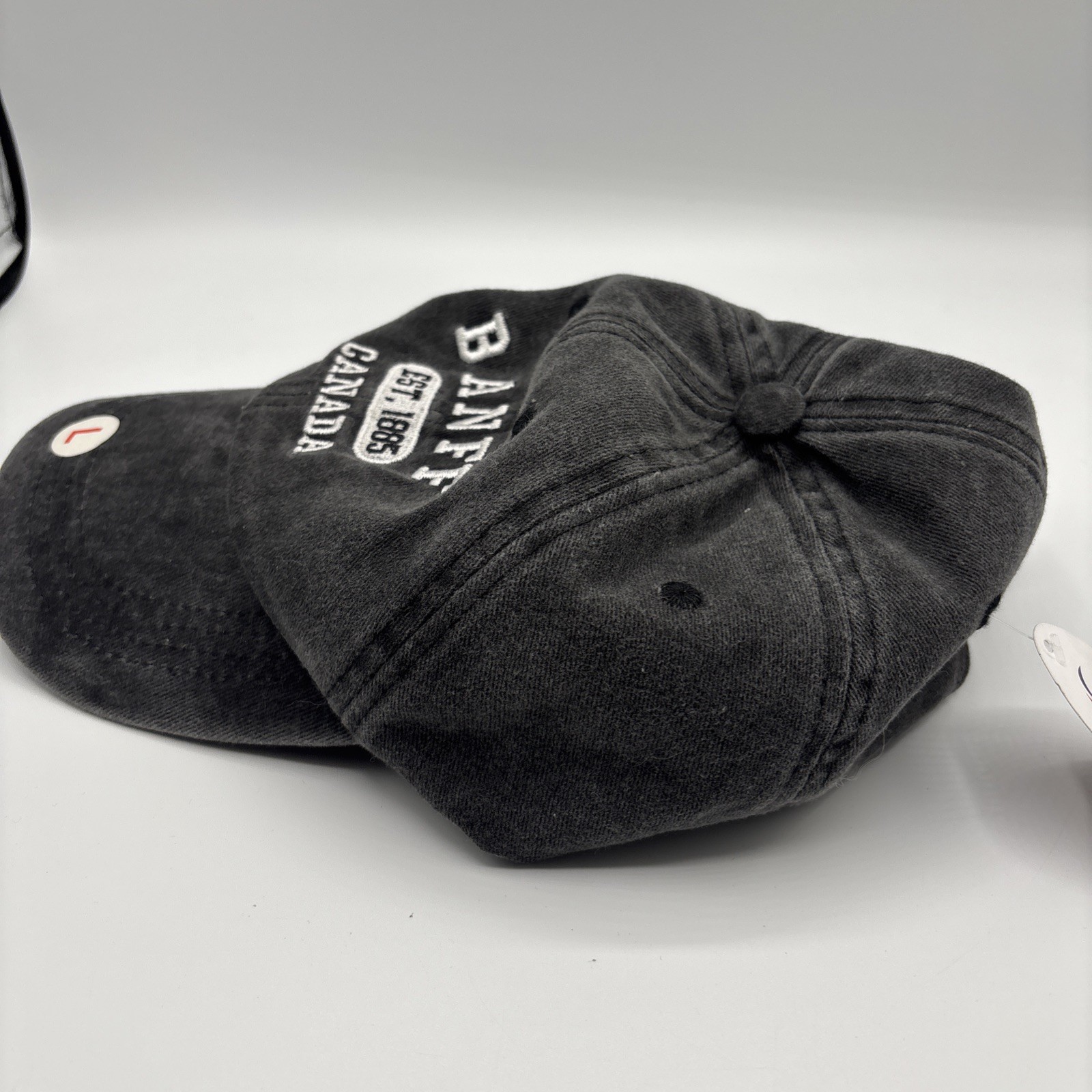 Banff Canada Baseball Cap Hat Black Bear Embroidered Adult Sz Large New