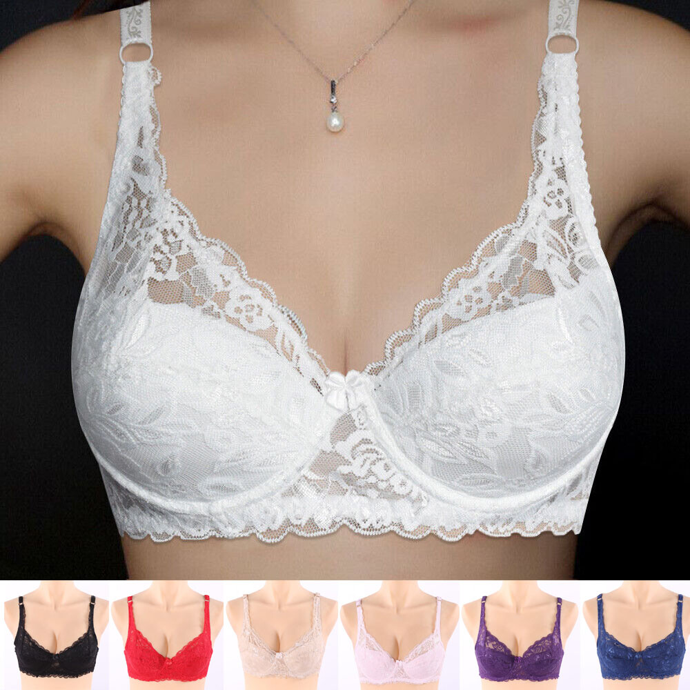 Ladies Bras Lingerie Lace Push Up Bra Underwire Bralette Underwear 32-42 A B C D