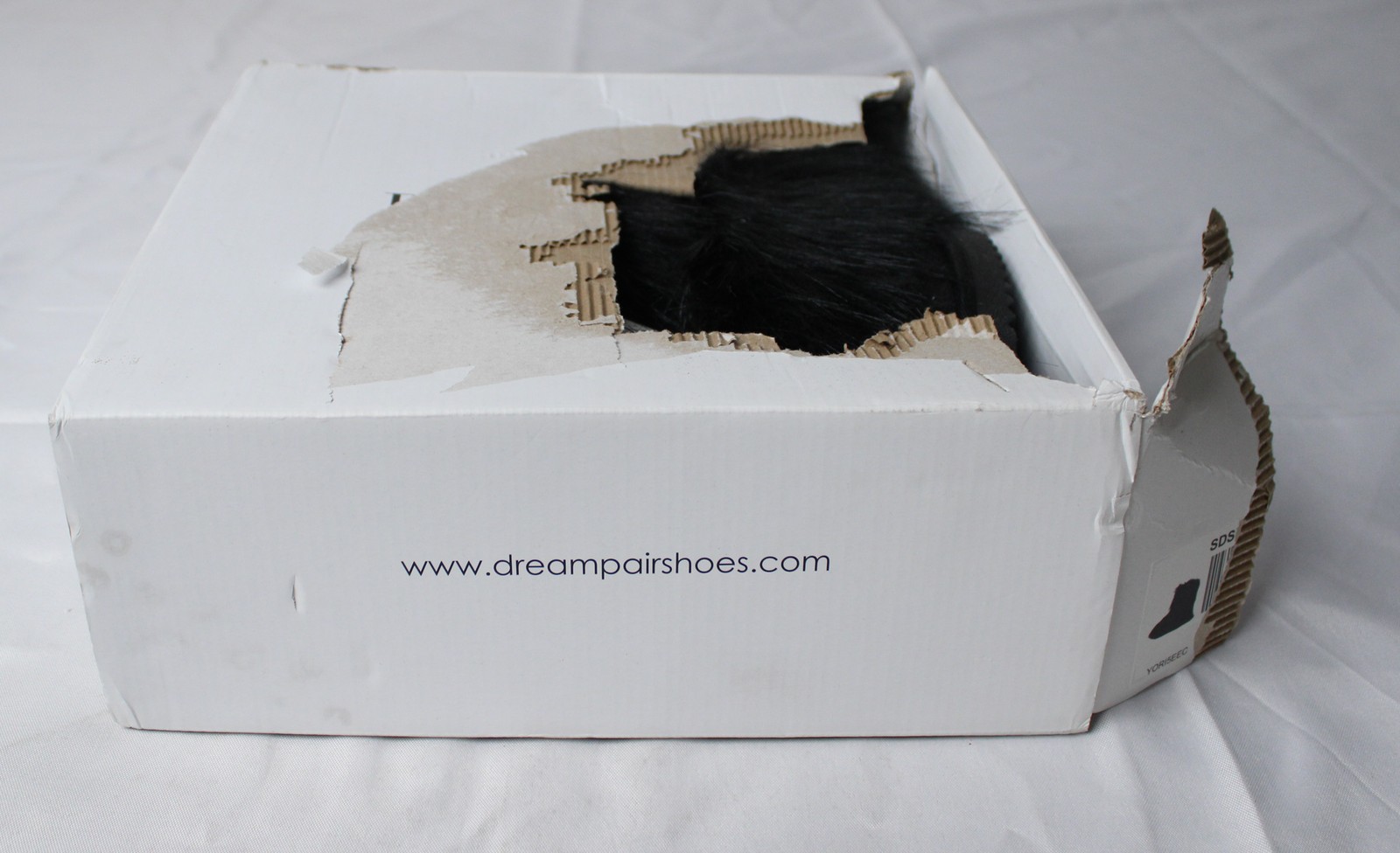 Dream Pairs Women’s Mid-Calf Fuzzy Boots AC2 Black Size US:6 EU:36.5 UK:4