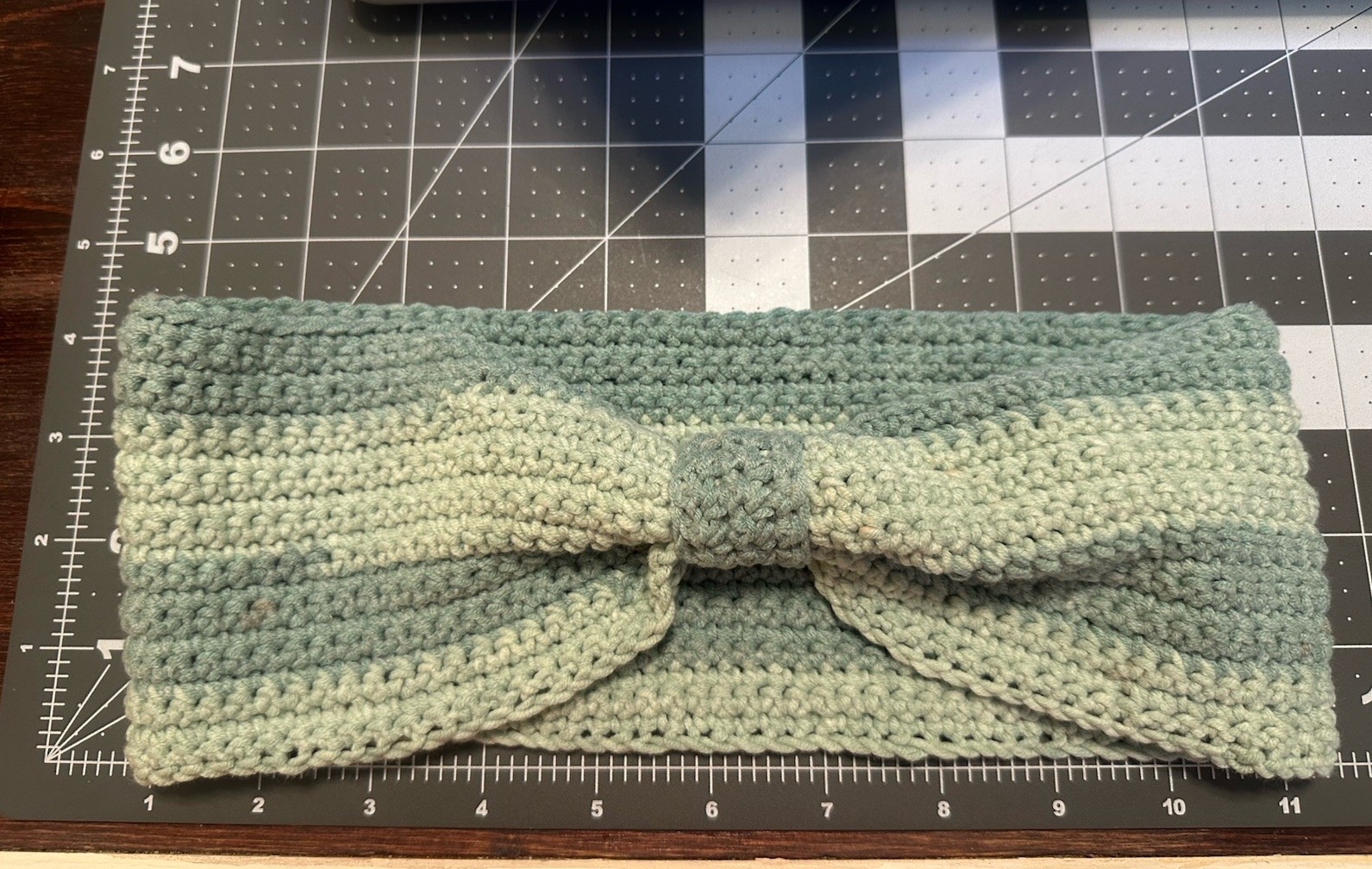 Handmade Mint And Sage Green Crochet Headband/ Ear warmer