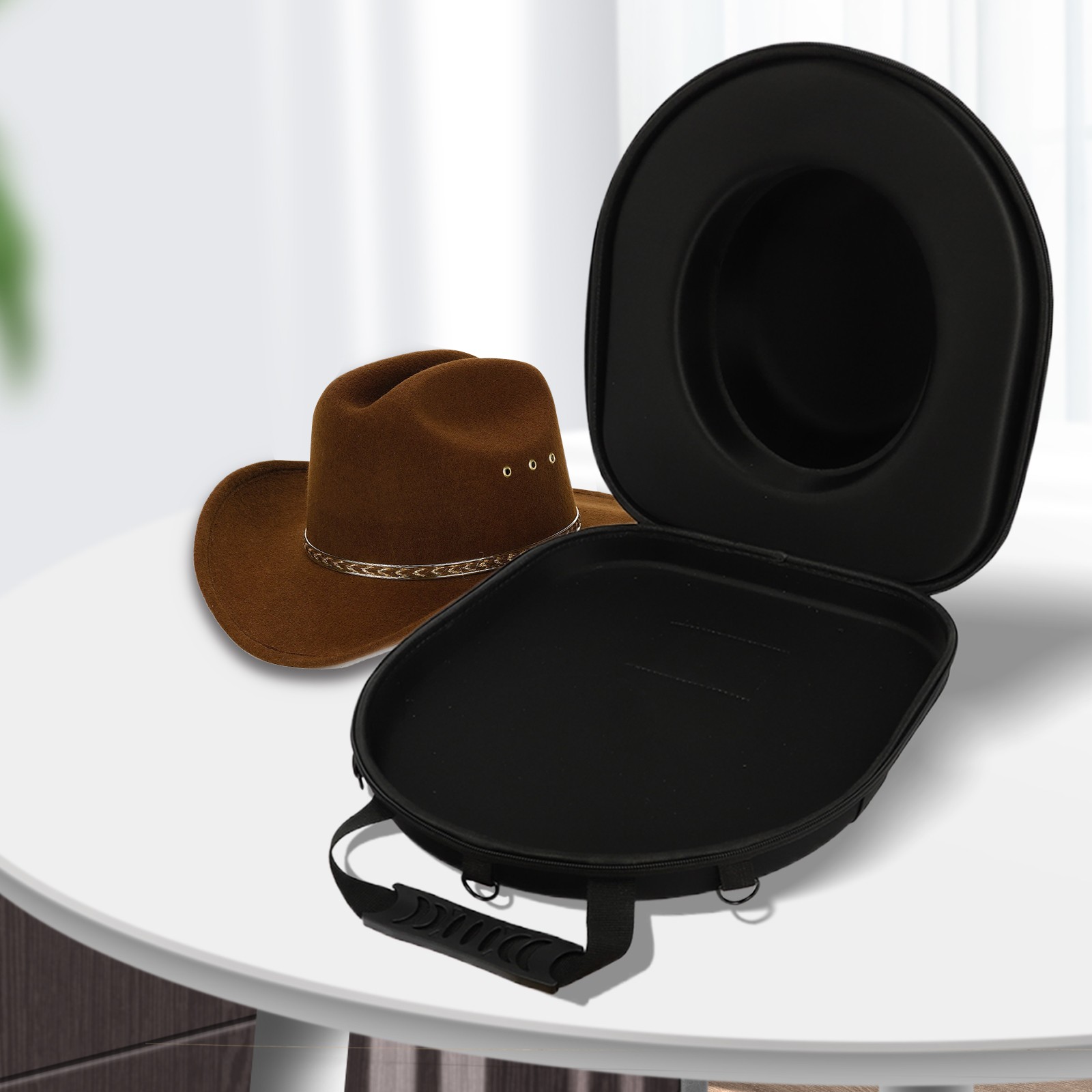 Universal Travel Hat Storage Box Bag Panama Cowboy Hat Carrying Case Holder NEW