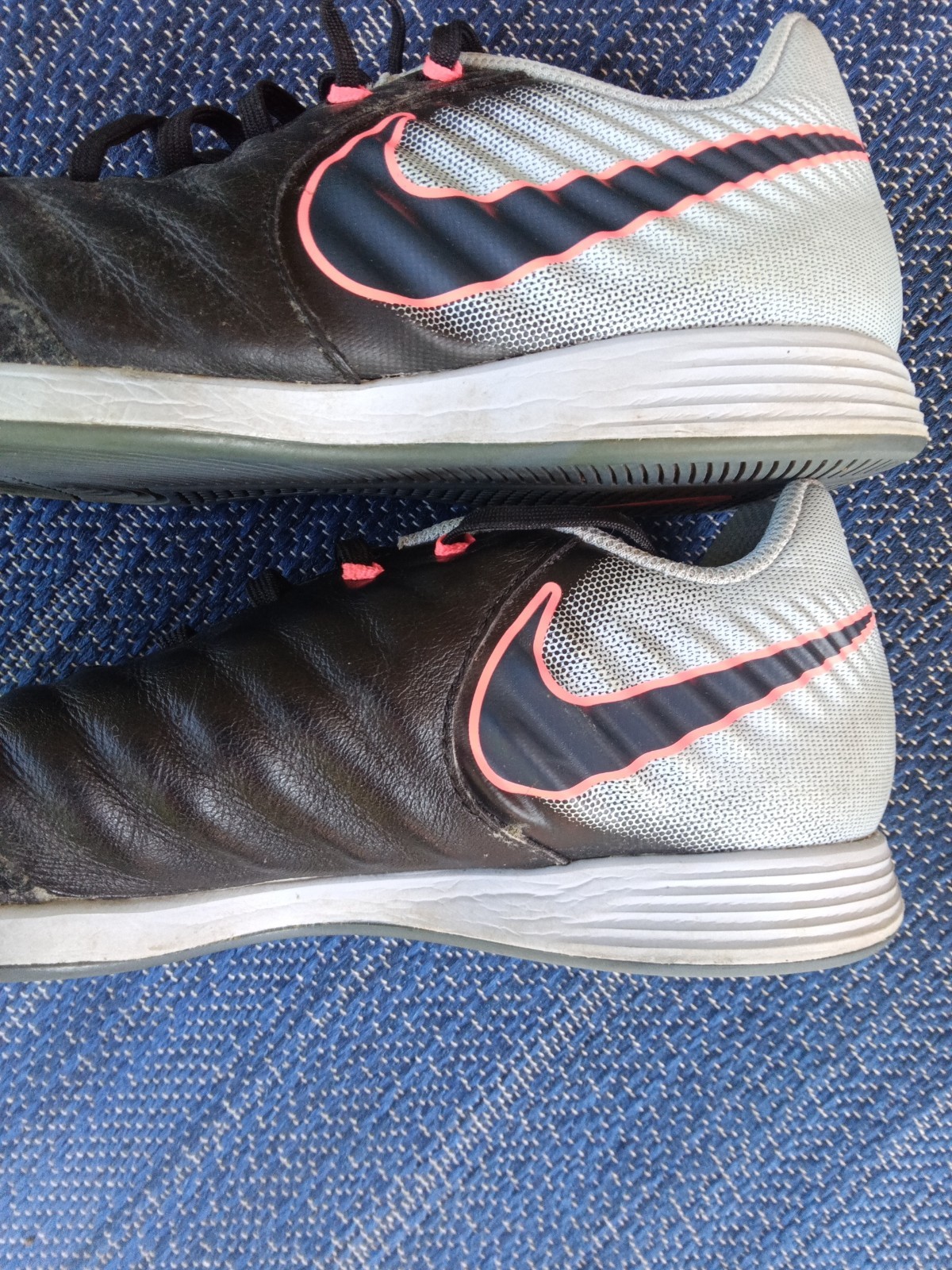 Nike Tiempo X Ligera IV Men’s Size 8 Indoor Soccer Shoes Black/Grey 897765-004